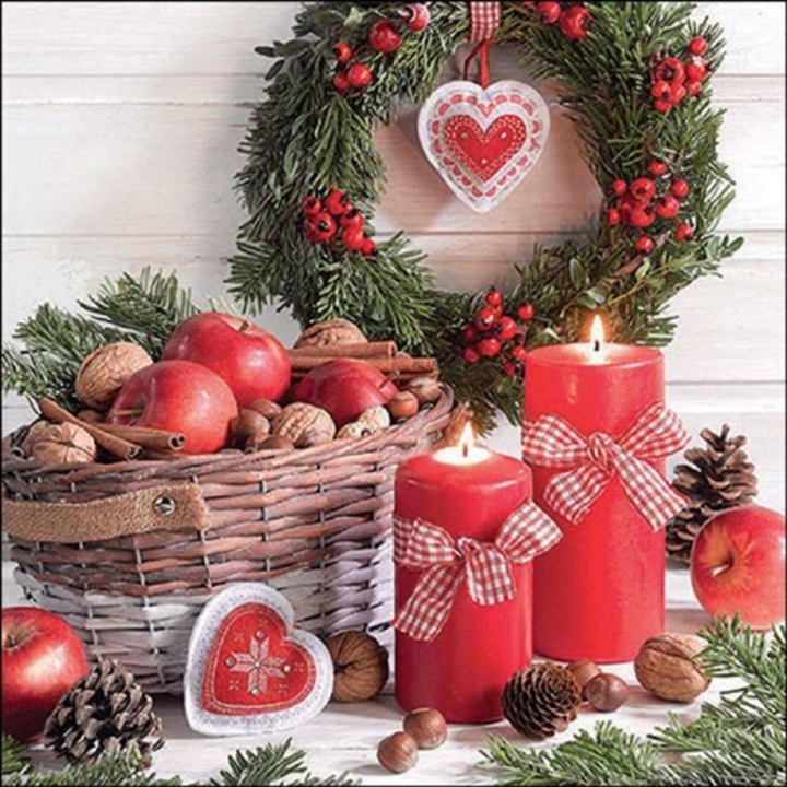 Servetele, Ambiente, Harvest in cos hartie 33x33cm, 20buc