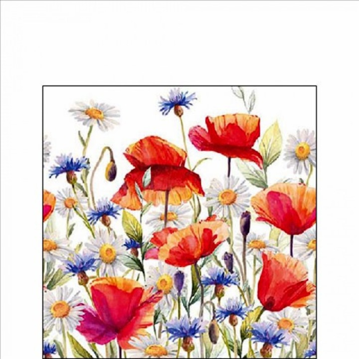 Servetel hartie Ambiente Maci si floarea de colt 25x25cm, 20buc