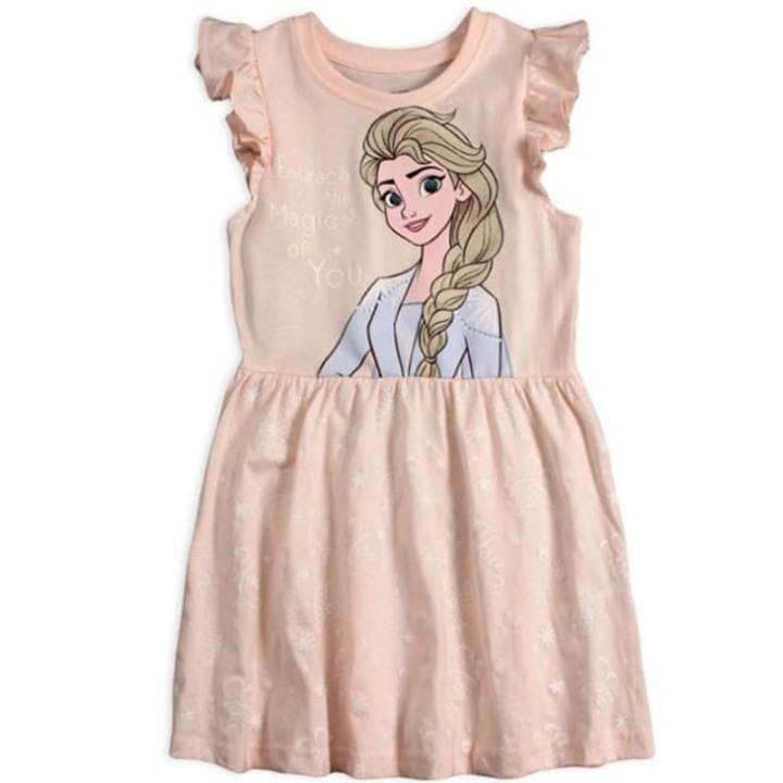 Рокля Frozen Праскова
