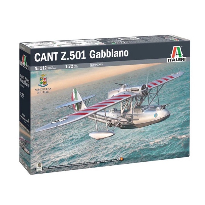 Модел на самолет за сглобяване CANT Z.501 Gabbiano Самолет Мащаб 1:72 Italeri 0112s
