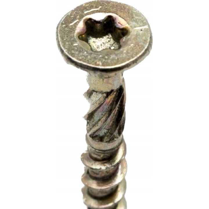 Set Suruburi de Dulgherie Torx 5X50 mm, Bkshop, Utilizare Larga, Pentru Montaj, Rezistente, Material de Executie de Inalta Calitate, Diametru 5 mm, Lungime 50 mm, Lungime Filet 30 mm, Locas Torx Tx25, Zincat Galben, 250 Buc