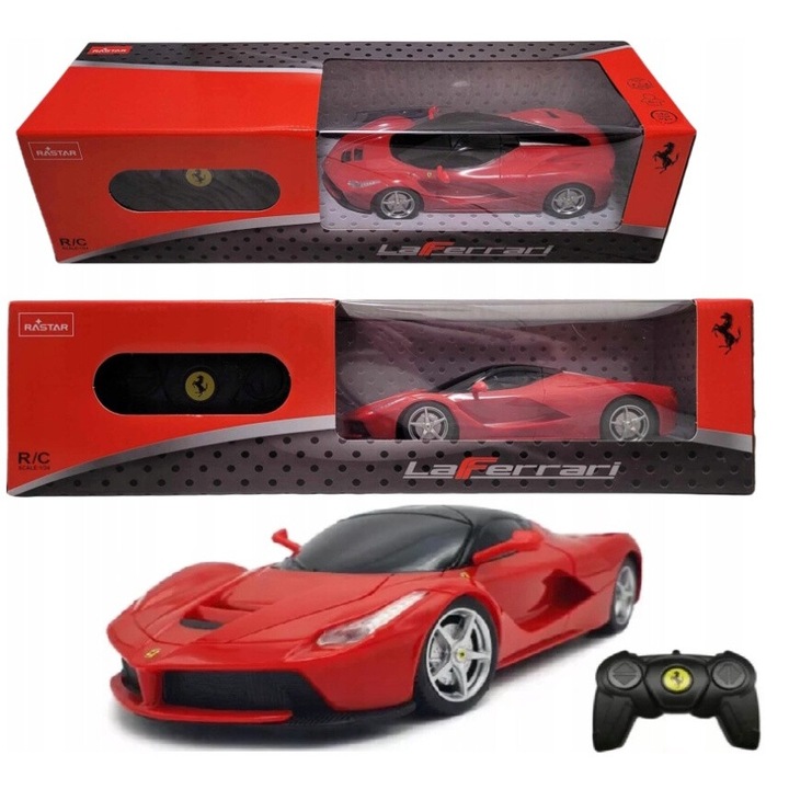 Кола с дистанционно управление, Rastar, Ferrari LaFerrari, 1:24, за деца над 6 години