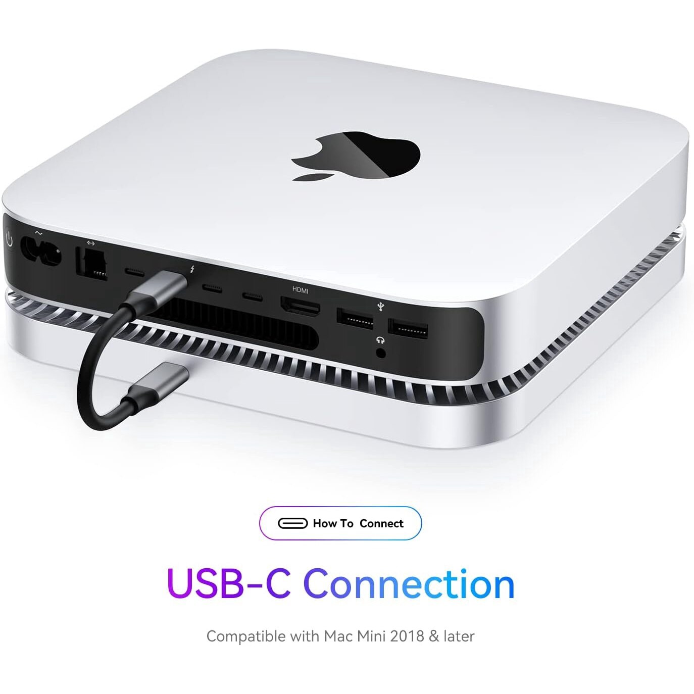 Stand si hub compatibil Mac Mini, cu carcasa SSD STA SATA de 2, 5