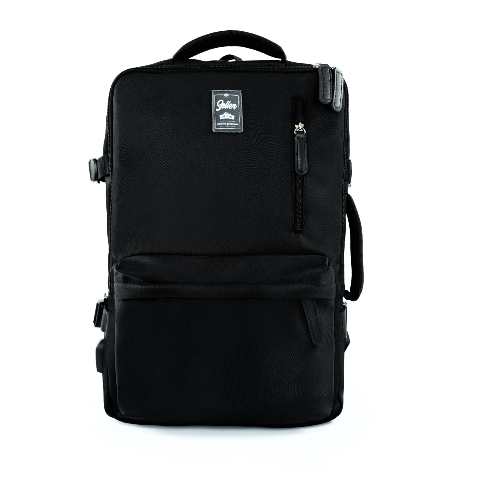 Solier FV06 Noa fekete hátizsák kézipoggyász Ryanair, Wizzair