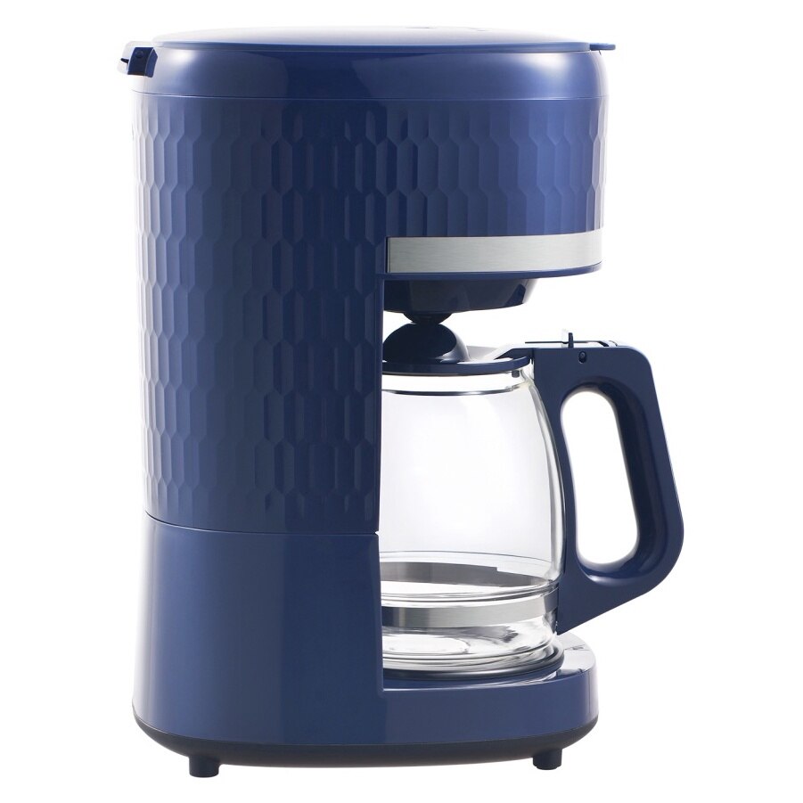 Cafetiera VIVAX CM-100812B Vintage, 1080W, 1.5 L, Mentinere temperatura, Filtru detasabil, Albastru