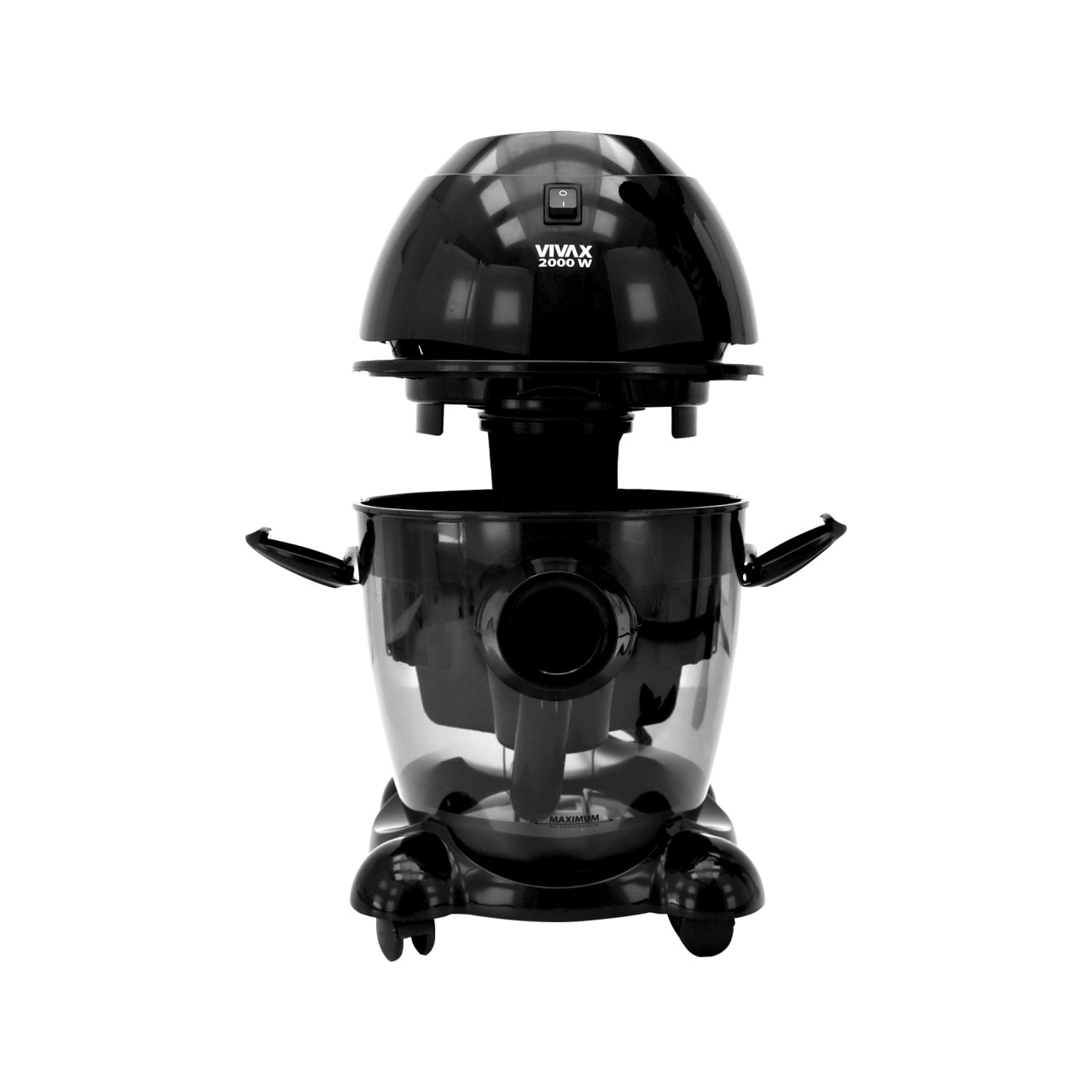 Aspirator fara sac Vivax VCW-2002B B2, 2000W, filtru Spongios, Negru
