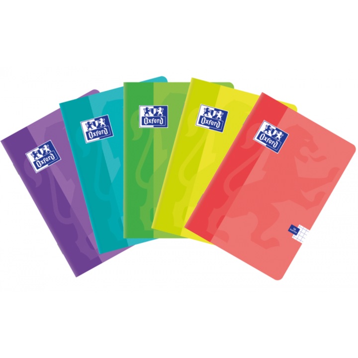 A5 füzetek, Oxford művészeti papír, 16 lap, vegyes színek, 10 darabos készlet