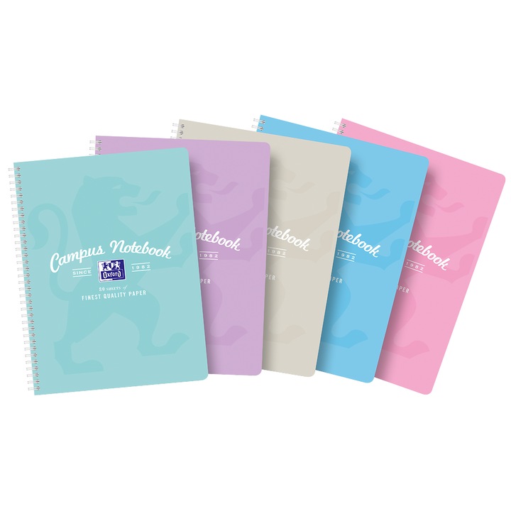 A4+ notebook 80 lap, Oxford art papír, négyzet vonalak, kevert színek