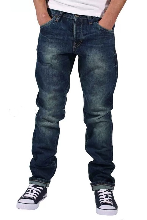 Férfi farmer Emporio Seven Slim Fit Style 17807790 90-22, pamut, W34-L33, sötétkék