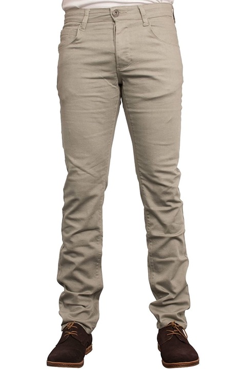 Blugi bărbați Enzo EZ340 Chinos, Slim Fit, Bumbac, Bej, Bej