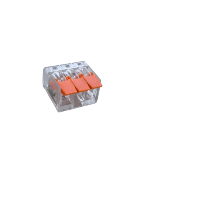 Pachet Clema pentru contacte electrice, 3 pini, 100 bucati, calitativ si profesional, usor de folosit, 3 poli, 4.0mm, 450V / 32A