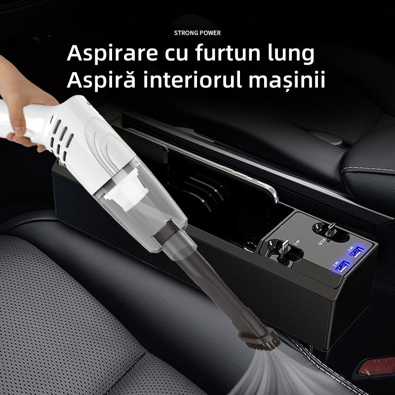 Aspirator fara fir, 120W, 21.3x6.9x92.3 cm, aspiratie puternica, rotatie flexibila, lucru silentios, detasabil si lavabil, potrivit pentru o varietate de scenarii, alb