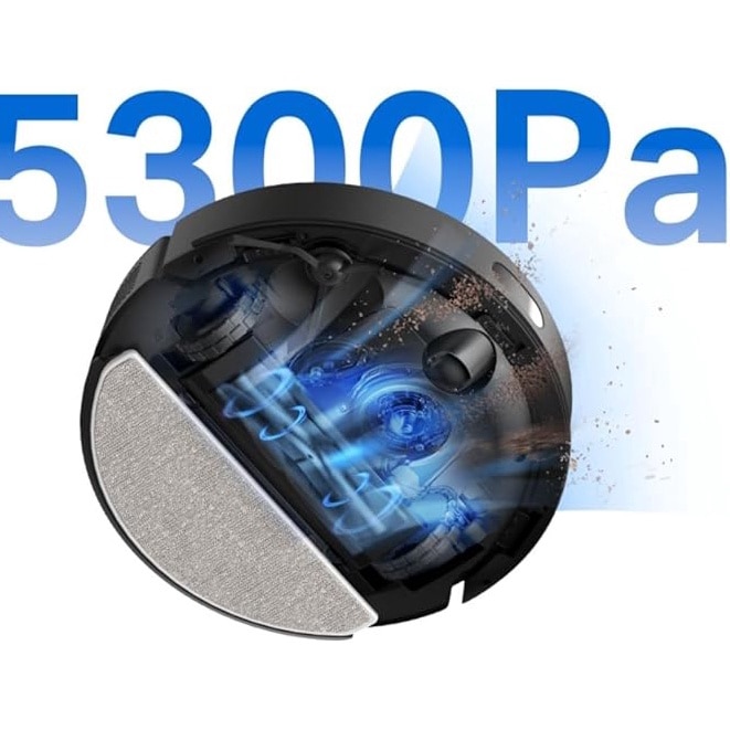 Aspirator Robot Tapo Rv30 Max Plus, Mop, Statie Automata, Aspiratie 5300Pa, Negru
