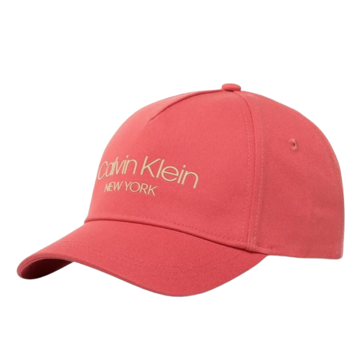 Шапка с козирка, Calvin Klein Jeans, CK NY BB CAP, Coral