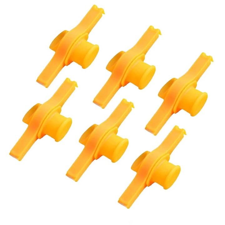 Set 6 clips de sigilare pentru alimente, multicolor, 12x8x6cm