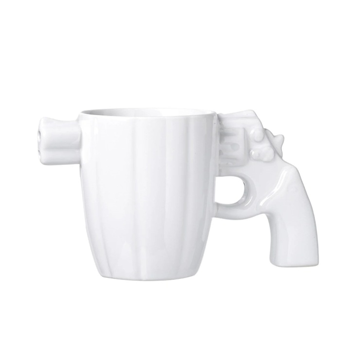 Cana ceramica de cafea si ceai, design 3D, multicolor, 14 oz, set cadou pentru barbati si femei