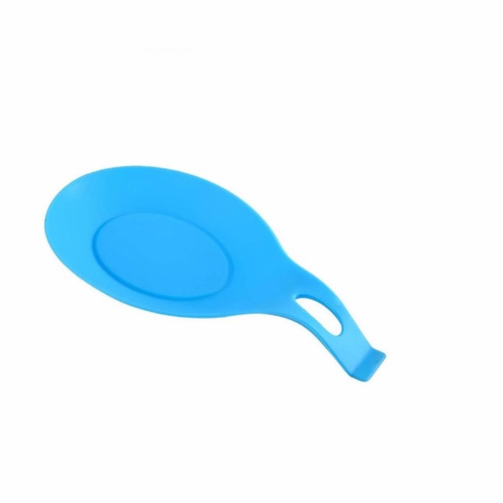 Set 4 suporturi pentru linguri din silicon, multicolor, rezistente la caldura, 20x10x2cm