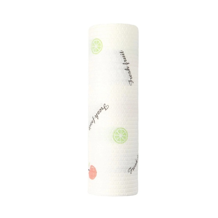 Prosoape de bucatarie de unica folosinta, 1 rola, 25 foi, 25x25cm, multicolor