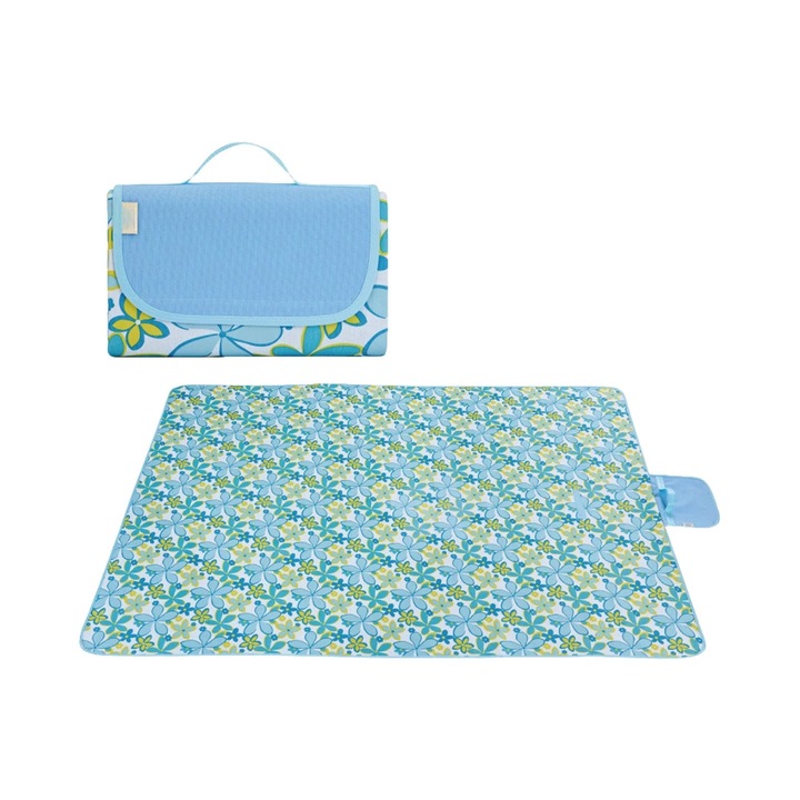 Patura de picnic si exterior extra mare, impermeabila, 145x80cm, multicolor