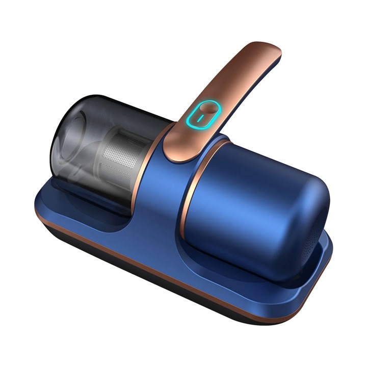 Aspirator wireless pentru pat, putere mare de aspiratie, utilizare multipla, albastru