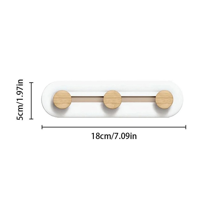 Carlige autoadezive glisante, set 3 bucati, pentru baie, bucatarie, usi