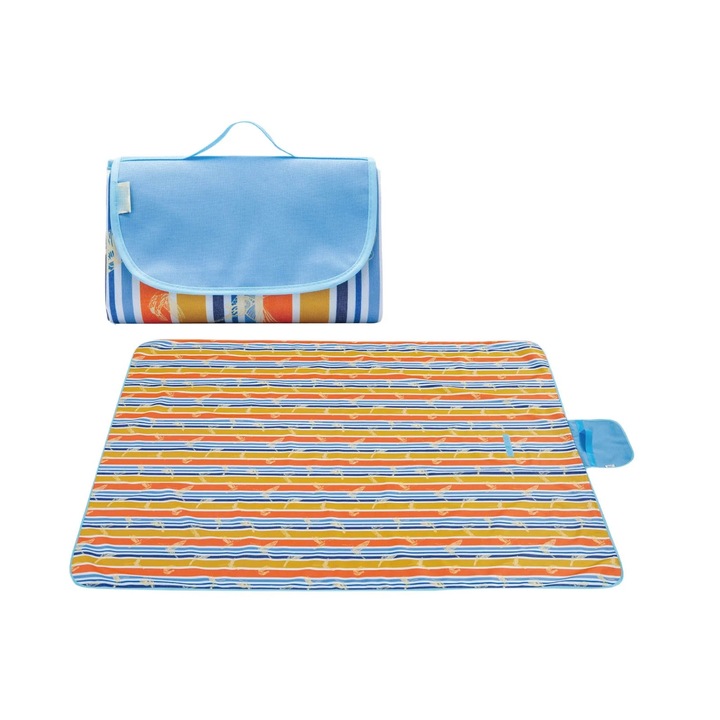Patura pentru picnic, impermeabila, 145x80cm, multicolor