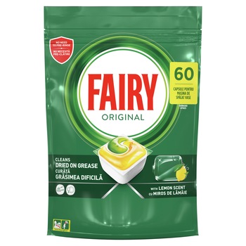 Detergent pentru masina de spalat vase Fairy All in One, 60 spalari Detergent pentru masina de spalat vase Fairy All in One, 60 spalari