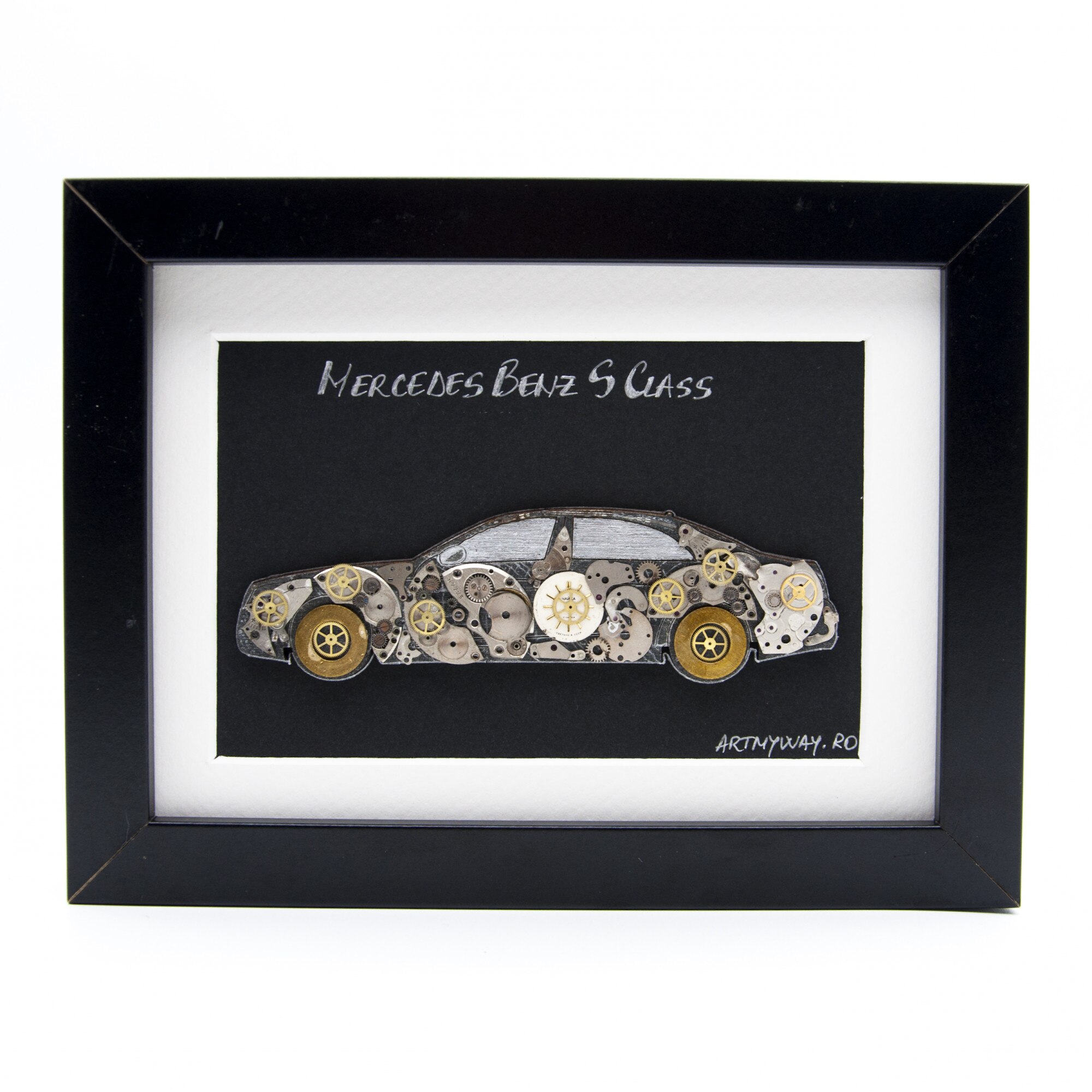 Tablou Mercedes Benz S Class, Piese de Ceas, Colectia Artmyway