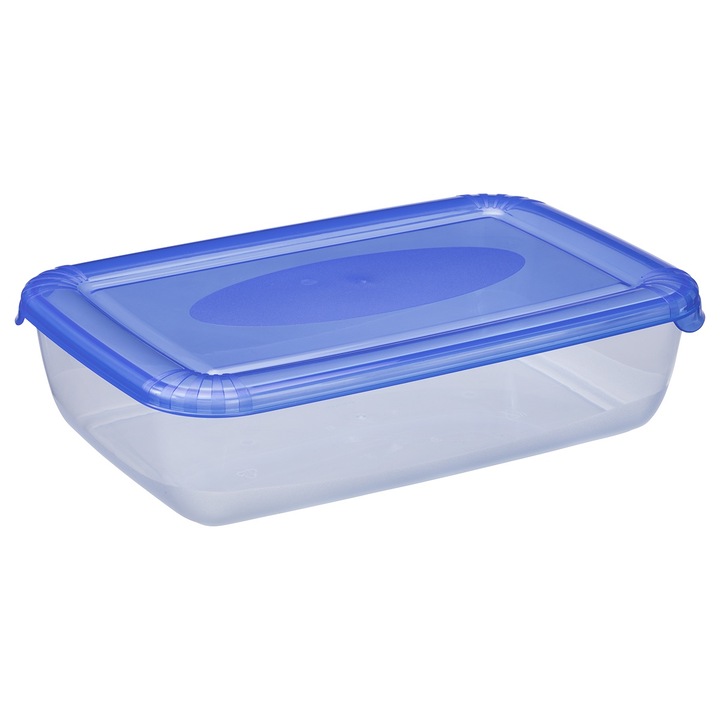 Set 6 cutii alimentare PLAST-TEAM, 3l, transparent, 29x19x7.5cm