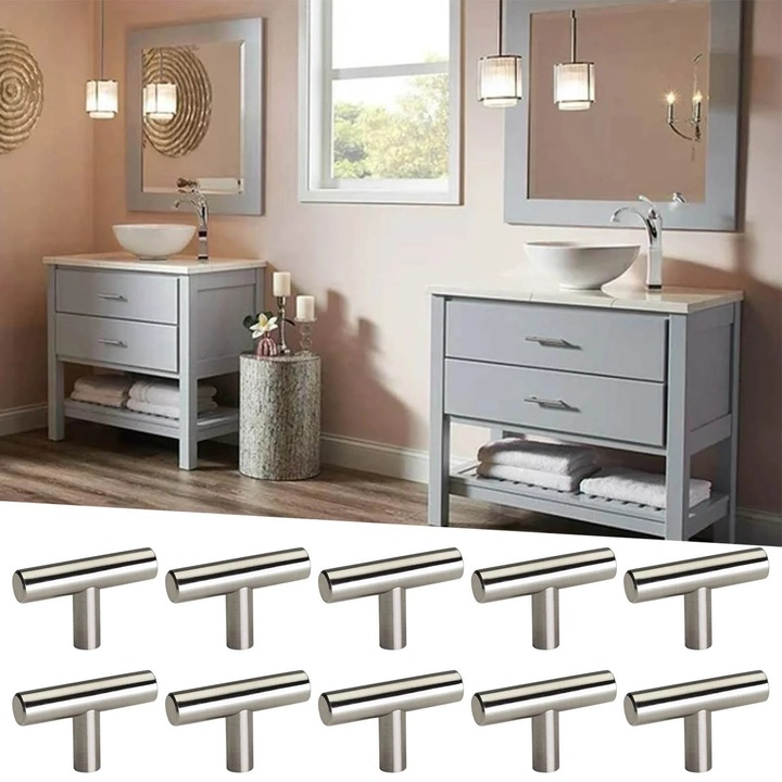 Cuiere din otel inoxidabil SUS304, set reutilizabil pentru baie, finisaj lustruit, multicolor, 3.2cm