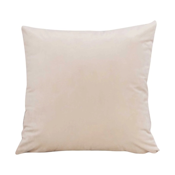 Fata perna, bumbac, 55x55cm, crem