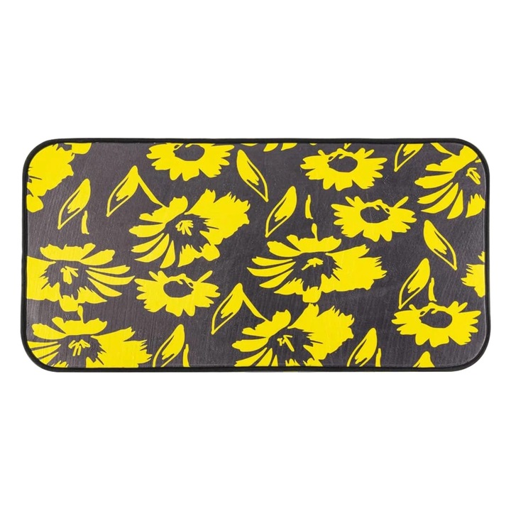 Covor de bucatarie, poliester, multicolor, 100x50cm, rezistent la apa, antiderapant, spuma de confort