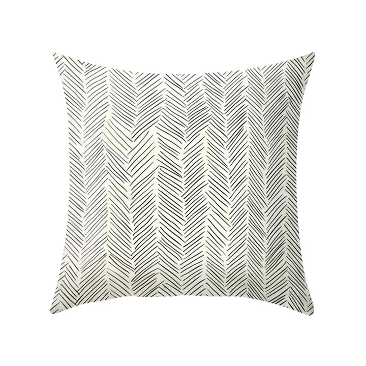 Fata de perna decorativa, poliester, 45x45cm, gri