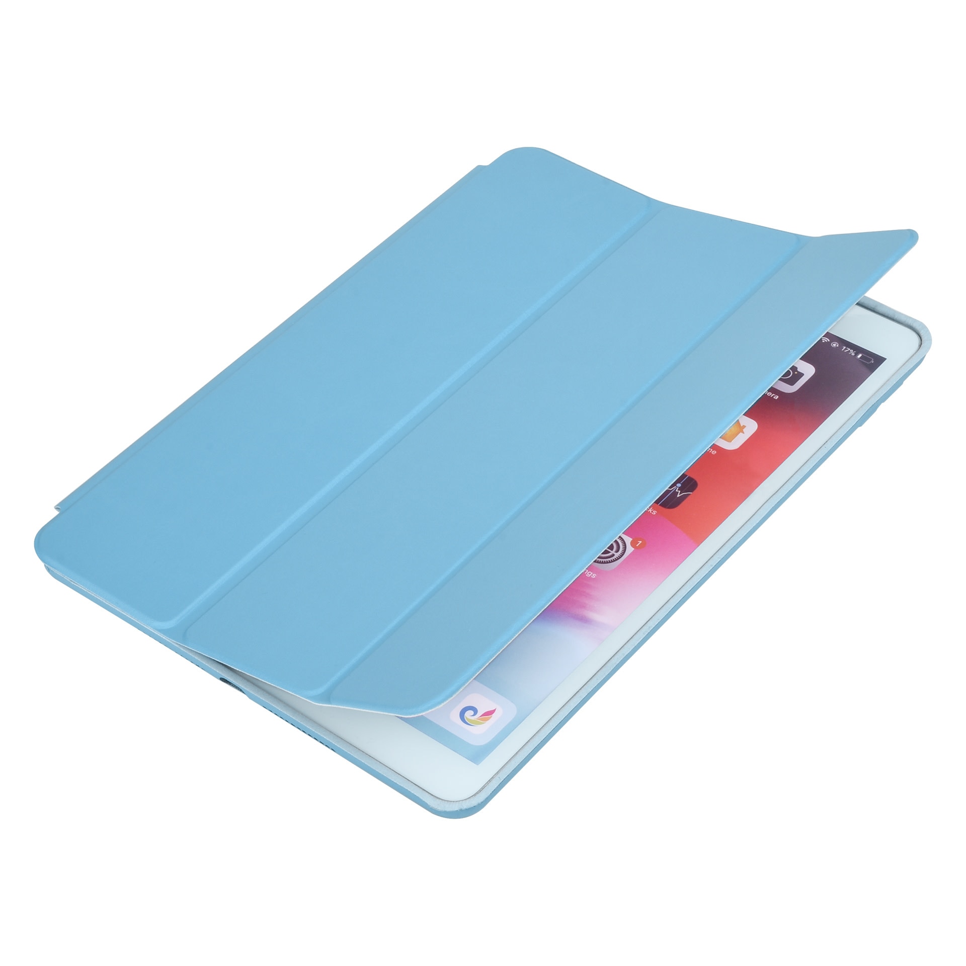 Compatibil cu tabletele iPad 2019 10.2 (iPad 7) - husa inteligenta albastra pentru tableta