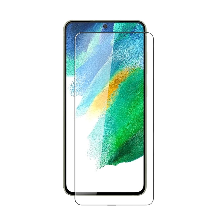Samsung Galaxy S21 FE készülékkel kompatibilis üvegfólia- 9H keménységű üvegfólia