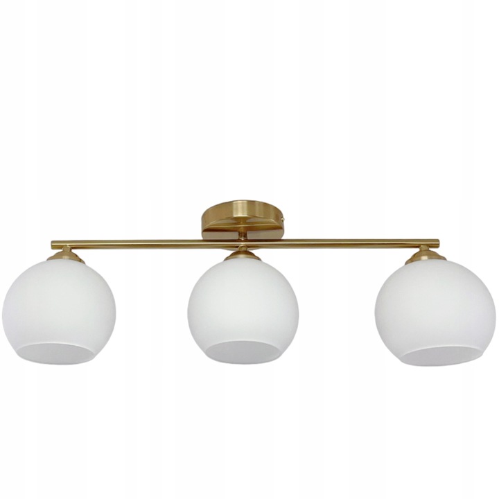 Lustra, DeLux, model modern, 3xE14, auriu, 50x21cm