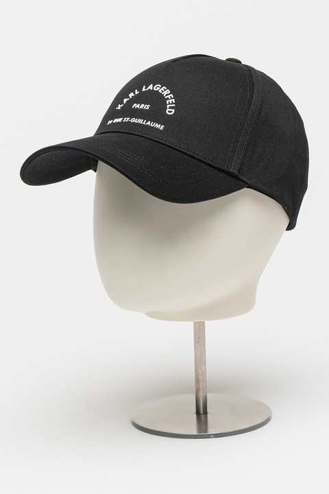 Karl Lagerfeld, Sapca cu logo brodat, Negru