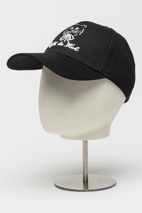 Karl Lagerfeld, Sapca din bumbac cu detaliu brodat, Negru