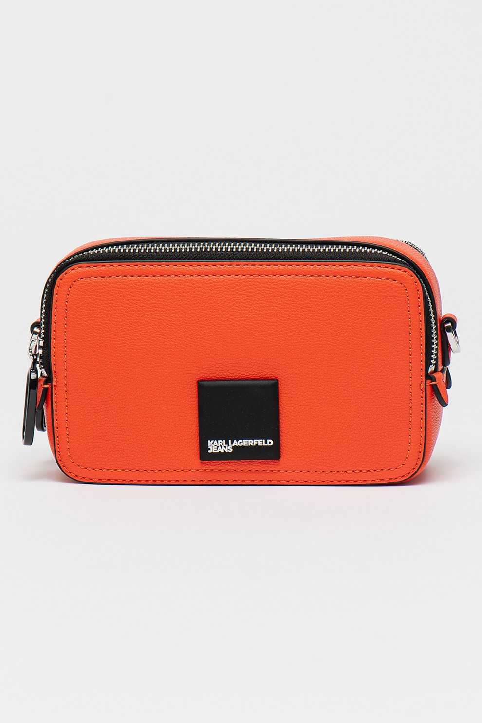 KARL LAGERFELD JEANS, Geanta crossbody din piele ecologica cu