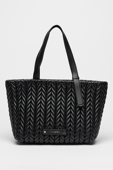 Karl Lagerfeld, Szőtt ökológiai bőr táska, Fekete