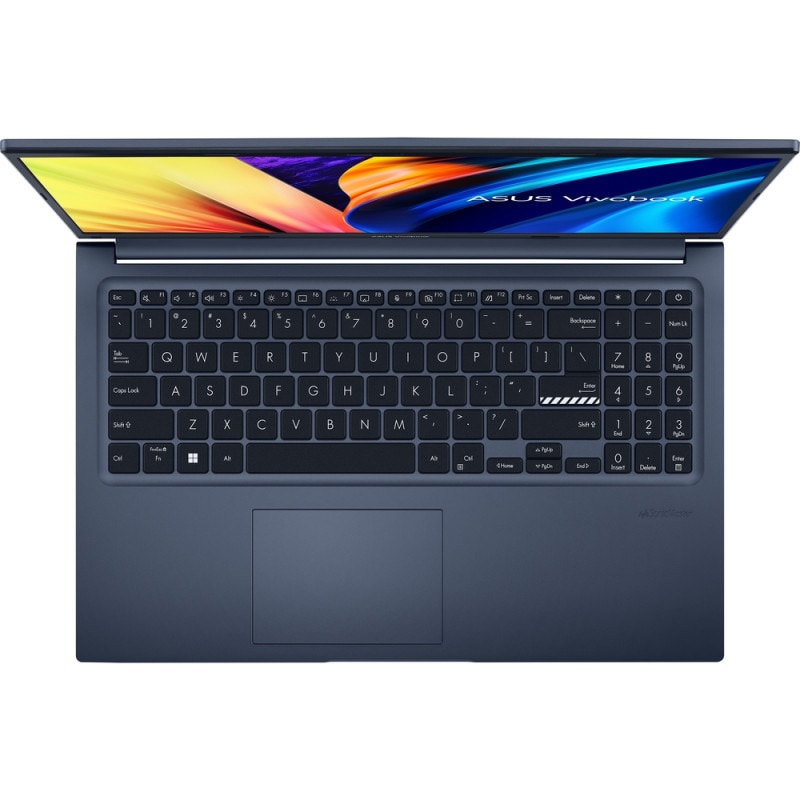 Laptop ASUS 15.6'' ultra-portabil, FHD, Procesor Intel® Core™ i7-13620H (24M Cache, up to 4.90 GHz), 10 cores, 48GB DDR4, 250 GB SSD, Intel UHD, No OS, albastru marin