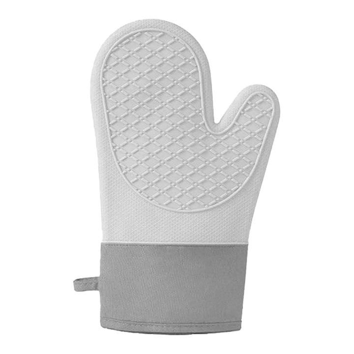 Manusi de bucatarie din silicon pentru cuptor, multicolore, rezistente la caldura, set de 2 bucati