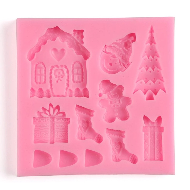 Forme prajituri, Christmas Tree, Mos Craciun, ren, set, multicolor