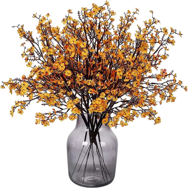 Buchet 6pc Flori Artificiale Multicolor pentru Nunta si Decorare Restaurant 30x5x5cm