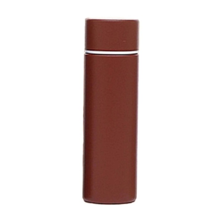 Cana termica 150ml, inox, textura mata, izolatie vid, multicolor, 14.5x4.5cm