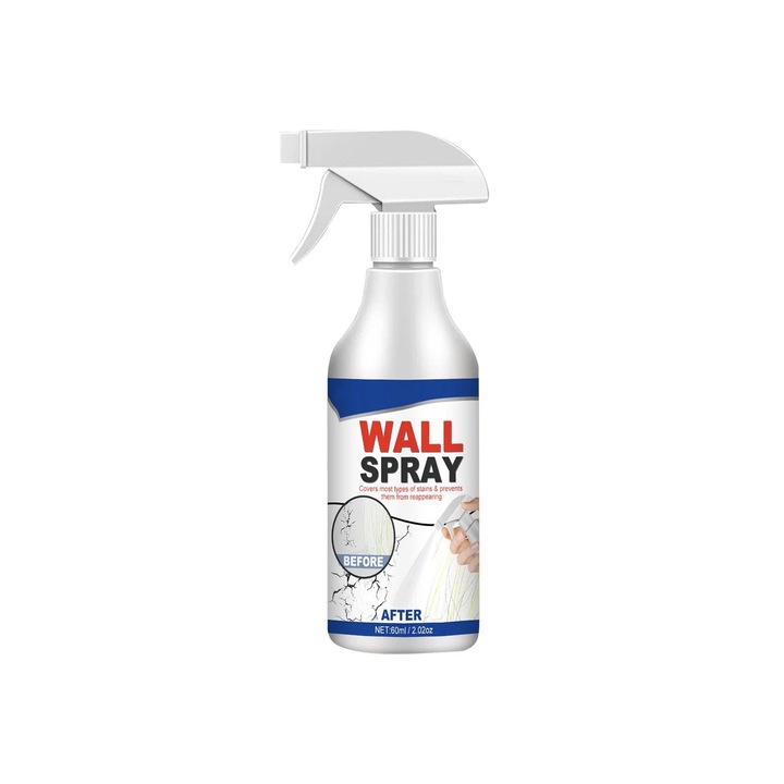 Agent de vopsea spray pentru pereti, 60 ml, set pentru repararea crapaturilor si petelor, 14x8.7x3.5cm