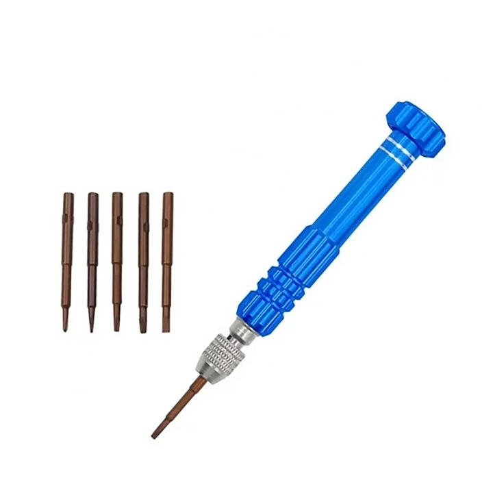 Set de unelte 5 in 1 cu surubelnite Torx, multicolor, 10x2x3cm