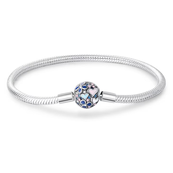 Karkötő Pandora-kompatibilis bűbájokhoz, 925 ezüst, 18cm