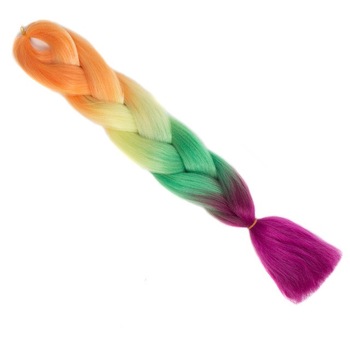 Extensie colorata de par pentru impletituri multicolor(portocaliu/galben/verde/mov) 100g (par sintetic) Extensie colorata de par pentru impletituri multicolor(portocaliu/galben/verde/mov) 100g (par sintetic)