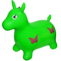 Calut gonflabil din cauciuc , pentru sarit , muzical , Verde , Robentoys®